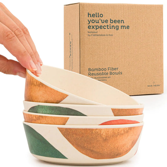 Nook Theory 4 Pack Bamboo Bowls