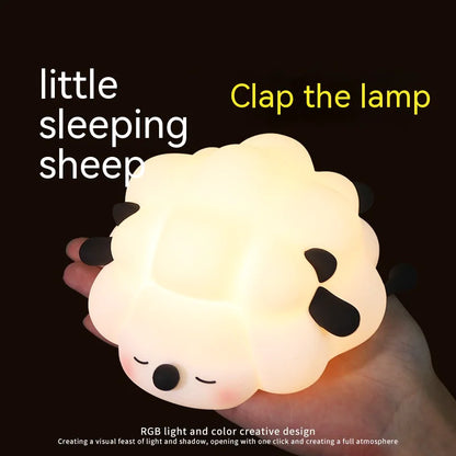 Silicone Sheep Night Light — Rechargeable, Dimmable, Kid‑Safe