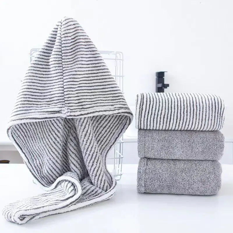 Gray Bamboo Charcoal Drying Hair Cap