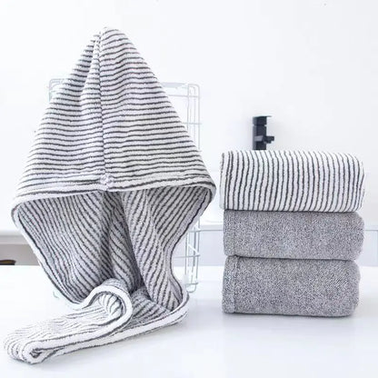 Gray Bamboo Charcoal Drying Hair Cap