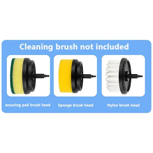 Electric Cleaning Brush with 3 Heads — Rechargeable, Efficient, and Built for Reuse