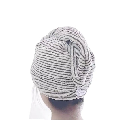 Gray Bamboo Charcoal Drying Hair Cap